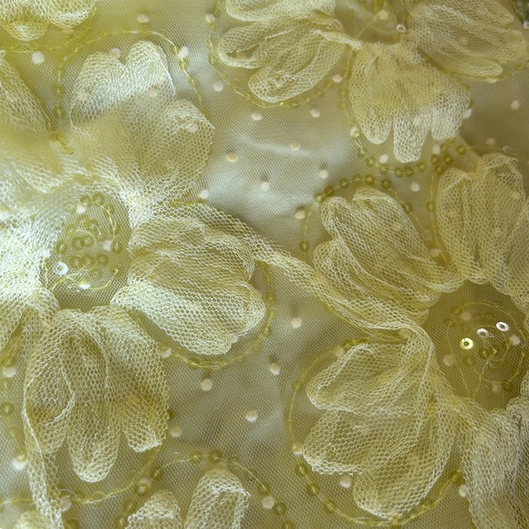 NWT For Love and Lemons Emma Yellow Floral Lace Maxi Dress NEW Medium M - Picture 9 of 14